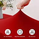 Red Table Cover/غطاء الطاولة الاحمر 