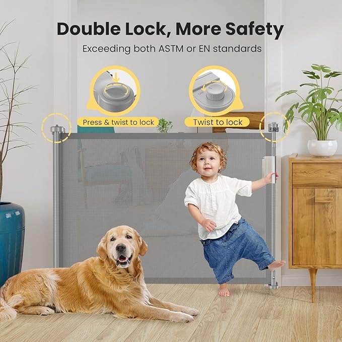 Retractable Baby Gate / حاجز الاطفال 