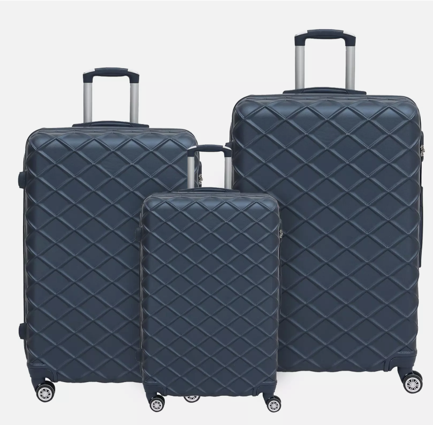 "Navy" Travel bag set of 3 different sizes /مجموعة حقائب السفر 3 احجام مختلفة (لون البحري)