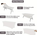 White Table Cover/ غطاء الطاولة الأبيض 