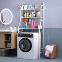 Three layer metal space saving shelf organizer/استاند التنظيم فوق الغسالة