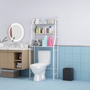 Three layer metal space saving shelf organizer/استاند التنظيم فوق الغسالة