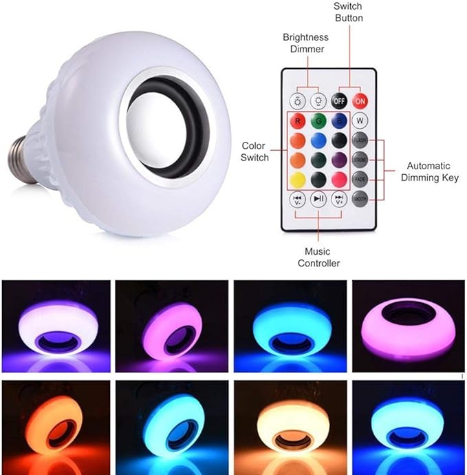 BLUETOOTH LED MUSIC LIGHT BULB/ اضاءة led  مع بلوتوث