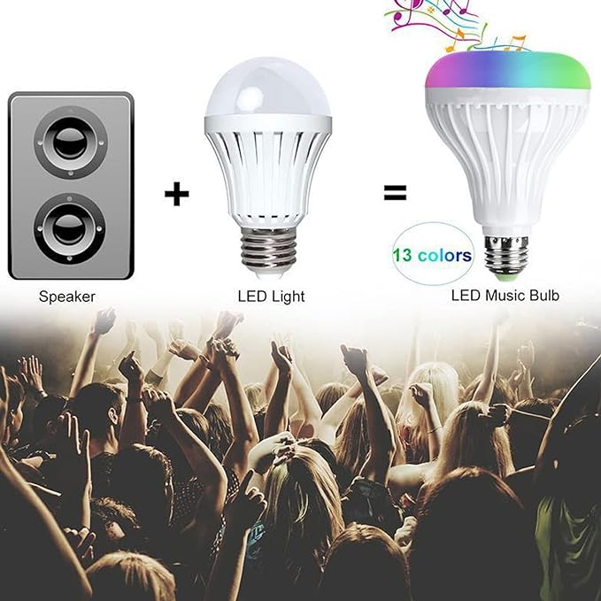BLUETOOTH LED MUSIC LIGHT BULB/ اضاءة led  مع بلوتوث