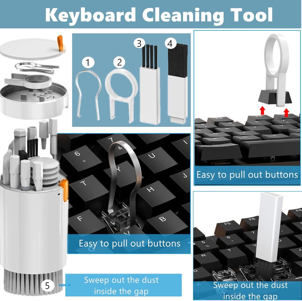 MULTIFUNCTIONAL CLEANING BRUSH 20 in 1 / فرشاة التنظيف متعددة الاستخدام 20 في 1