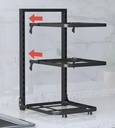Kitchen Pot Rack Organizer, Cookware Holders 4 layer/منظم للاواني والمقالي 4 رفوف