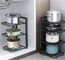 Kitchen Pot Rack Organizer, Cookware Holders 4 layer/منظم للاواني والمقالي 4 رفوف