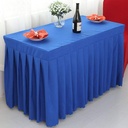 Table cover Blue /  غطاء مفرش الطاولة الازرق