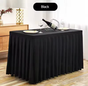 Table cover Black /  غطاء مفرش الطاولة الاسود