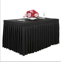Table cover Black /  غطاء مفرش الطاولة الاسود