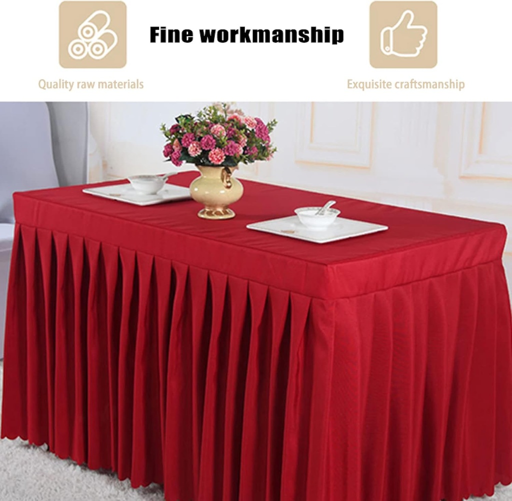 Table cover RED / غطاء مفرش الطاولة الاحمر