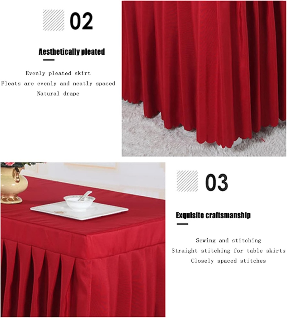 Table cover RED / غطاء مفرش الطاولة الاحمر