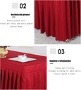 Table cover RED / غطاء مفرش الطاولة الاحمر