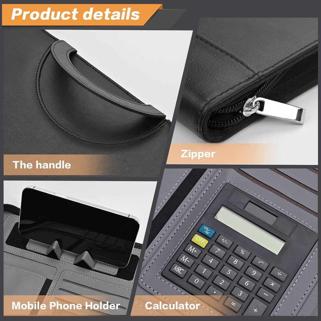 Leather Business Organizer Notepad Bag /شنطة + دفتر ملاحظات