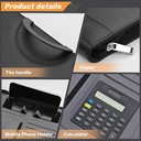 Leather Business Organizer Notepad Bag /شنطة + دفتر ملاحظات