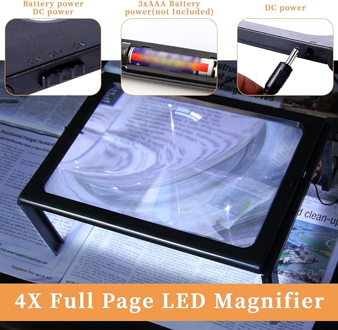 BOOKS MAGNIFYING GLASS / مكبرة القراءة
