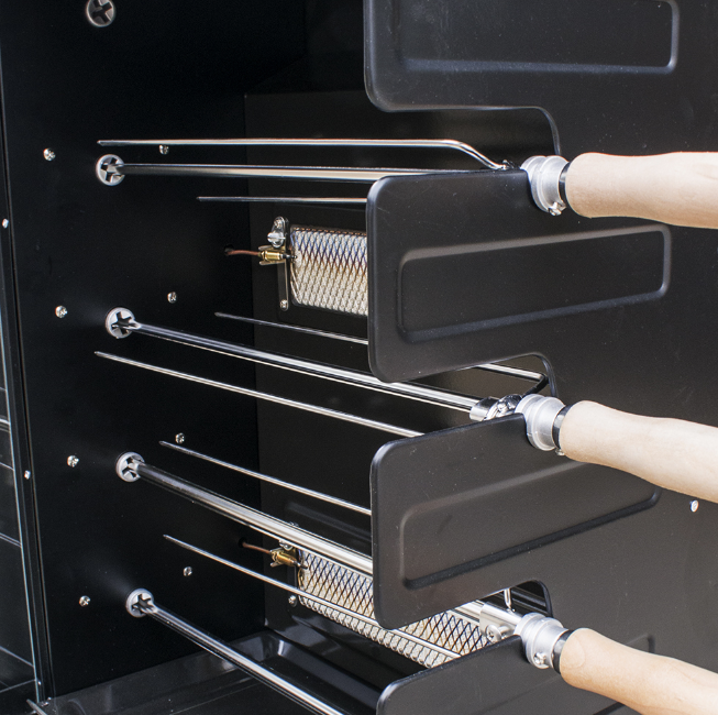 SM -1070 GAS ROTISSERIE BBQ OVEN 5 Skewers/فرن شواء يعمل بالغاز 5 أسياخ