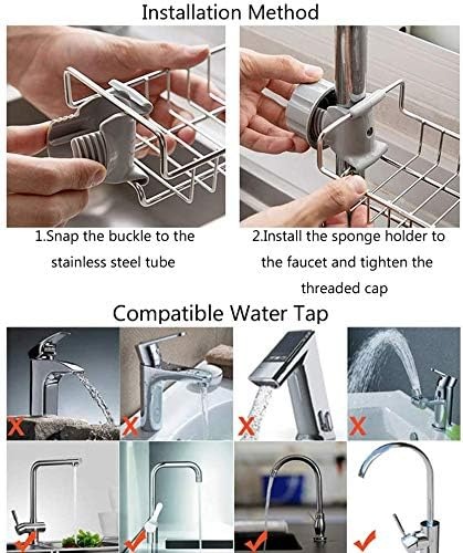 FAUCET SHELF CONVENIENT DRAINAGE STORAGE / منظم المغسلة