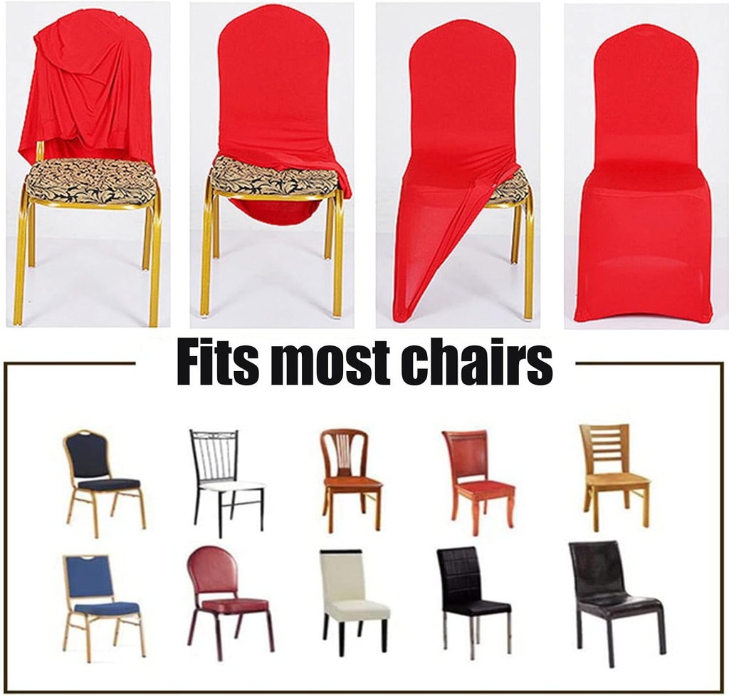 BNO3113-7 Red Chair Cover / غطاء كرسي أحمر
