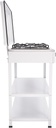 GAS COOKER WITH STAND 5 EYES WITH COVER-White /فرن غاز مع ستاند, 5 عيون مع غطاء - أبيض 