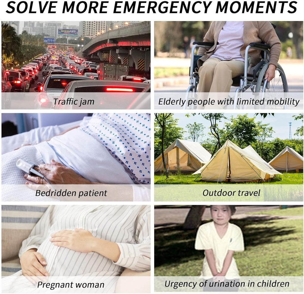 EMERGENCY URINATION BAGS/أكياس التبول الطارئة