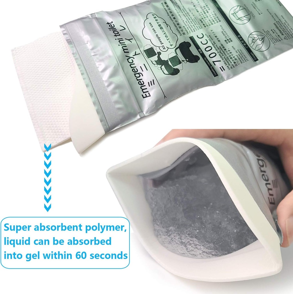 EMERGENCY URINATION BAGS/أكياس التبول الطارئة