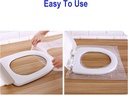 DISPOSABLE TOILET SEAT COVER/ غطاء المرحاض 10 pcs 