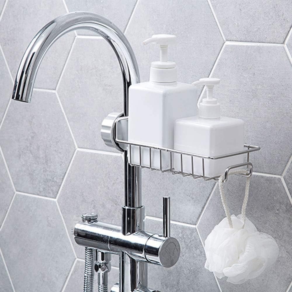 FAUCET SHELF CONVENIENT DRAINAGE STORAGE / منظم المغسلة