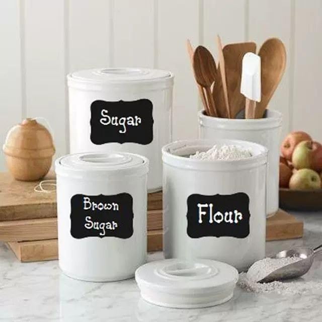 A set of 24-piece spices stickers with a pen/طقم ملصقات توابل مكون من 24 قطع مزود بقلم  