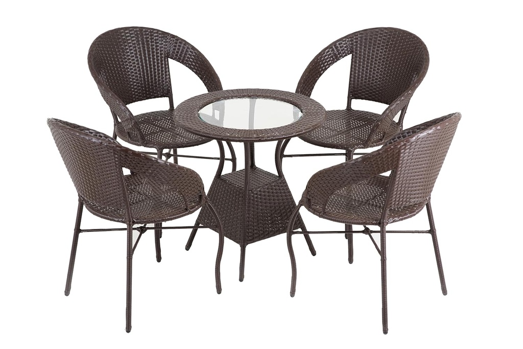 4 CHAIRS + 1 TABLE / جلسة خارجية 4 كراسي وطاولة
