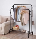 Clothes Double Hanger Stand+1 shelve / ستاند الملابس علاقة مزدوجة+ رف 1