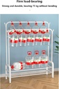 Clothes Double Hanger Stand+2 Shelves +Wheels/ ستاند الملابس + عجلات +علاقة مزدوجة +رفين