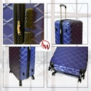 TRAVEL BAG SINGLE ZIPPER LARGE "NAVY BLUE "/حقيبة سفر بسحاب واحد كبير "لون البحري