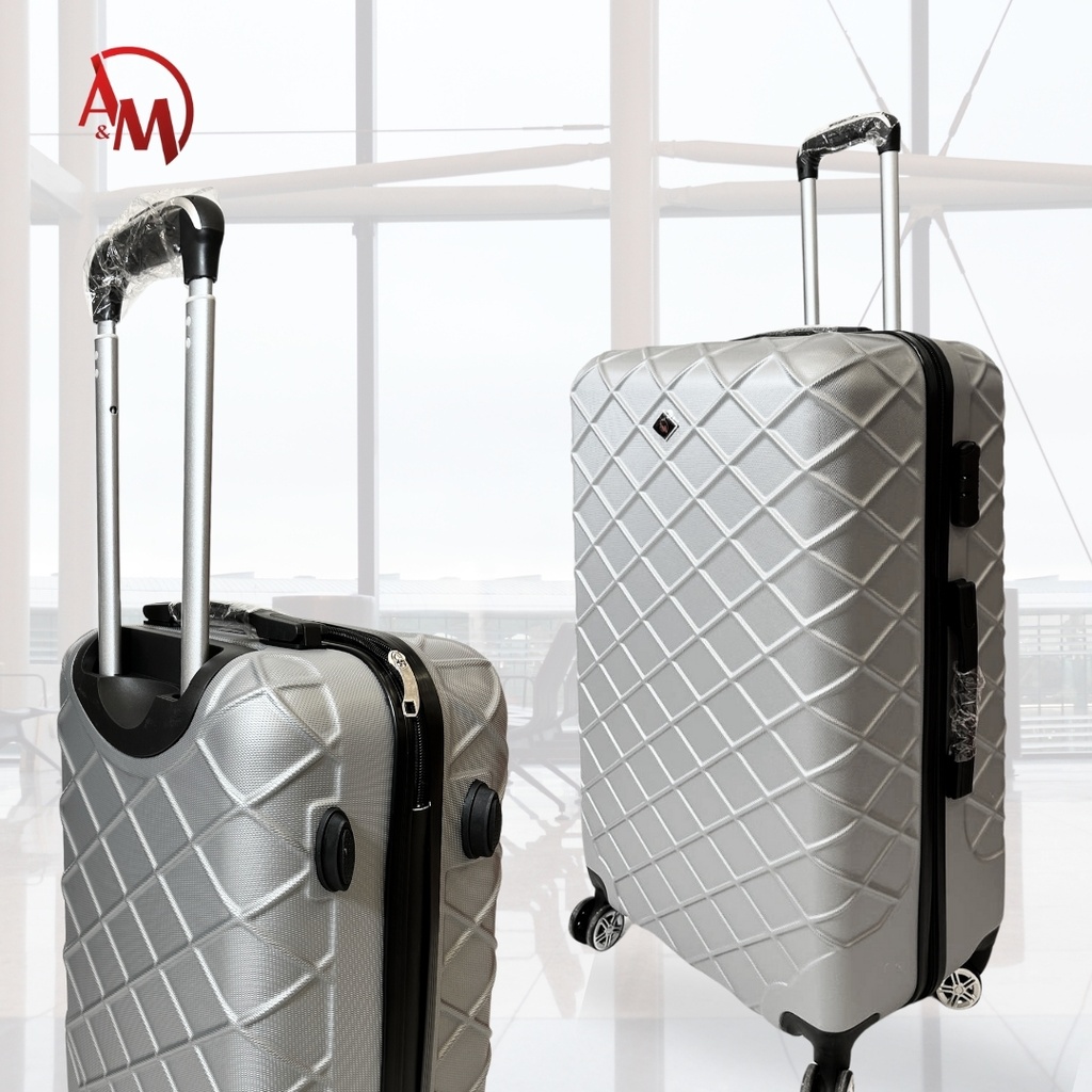 TRAVEL BAG SINGLE ZIPPER LARGE "SILVER"/حقيبة سفر بسحاب واحد كبيرة "فضي"