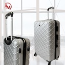 TRAVEL BAG SINGLE ZIPPER LARGE "SILVER"/حقيبة سفر بسحاب واحد كبيرة "فضي"