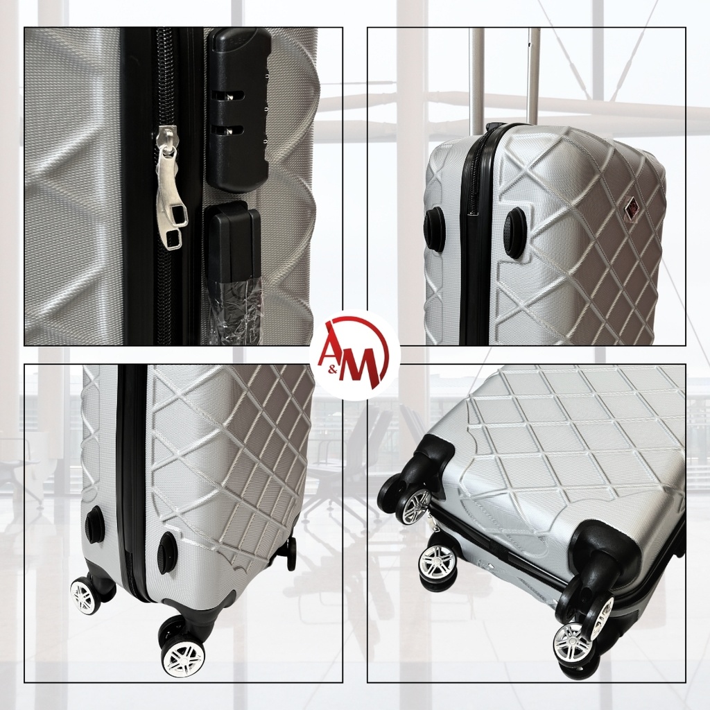 TRAVEL BAG SINGLE ZIPPER LARGE "SILVER"/حقيبة سفر بسحاب واحد كبيرة "فضي"