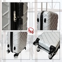TRAVEL BAG SINGLE ZIPPER LARGE "SILVER"/حقيبة سفر بسحاب واحد كبيرة "فضي"