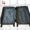 TRAVEL BAG SINGLE ZIPPER LARGE "SILVER"/حقيبة سفر بسحاب واحد كبيرة "فضي"