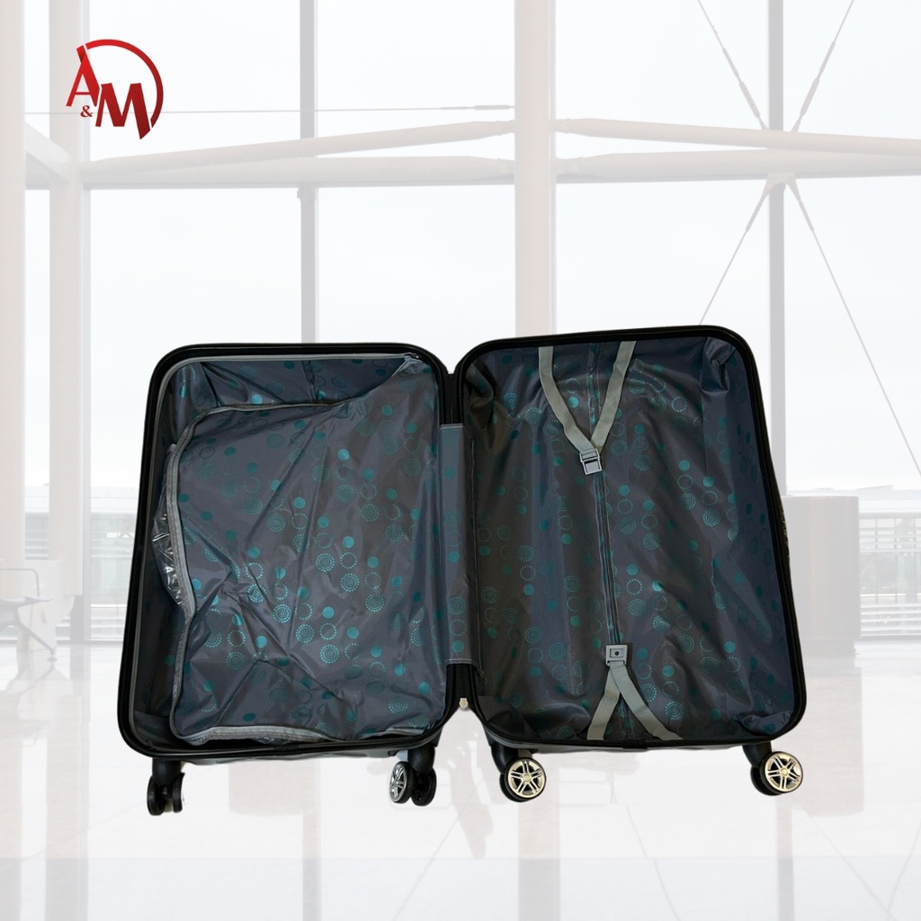TRAVEL BAG DOUBLE ZIPPER SMALL "SILVER"/حقيبة سفر بسحاب مزدوج صغيرة "فضي