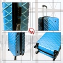 TRAVEL BAG SINGLE ZIPPER MEDIUM " ICE BLUE "/حقيبة سفر سحاب مفرد حجم متوسطة"  (لون الازرق الجليدي) "
