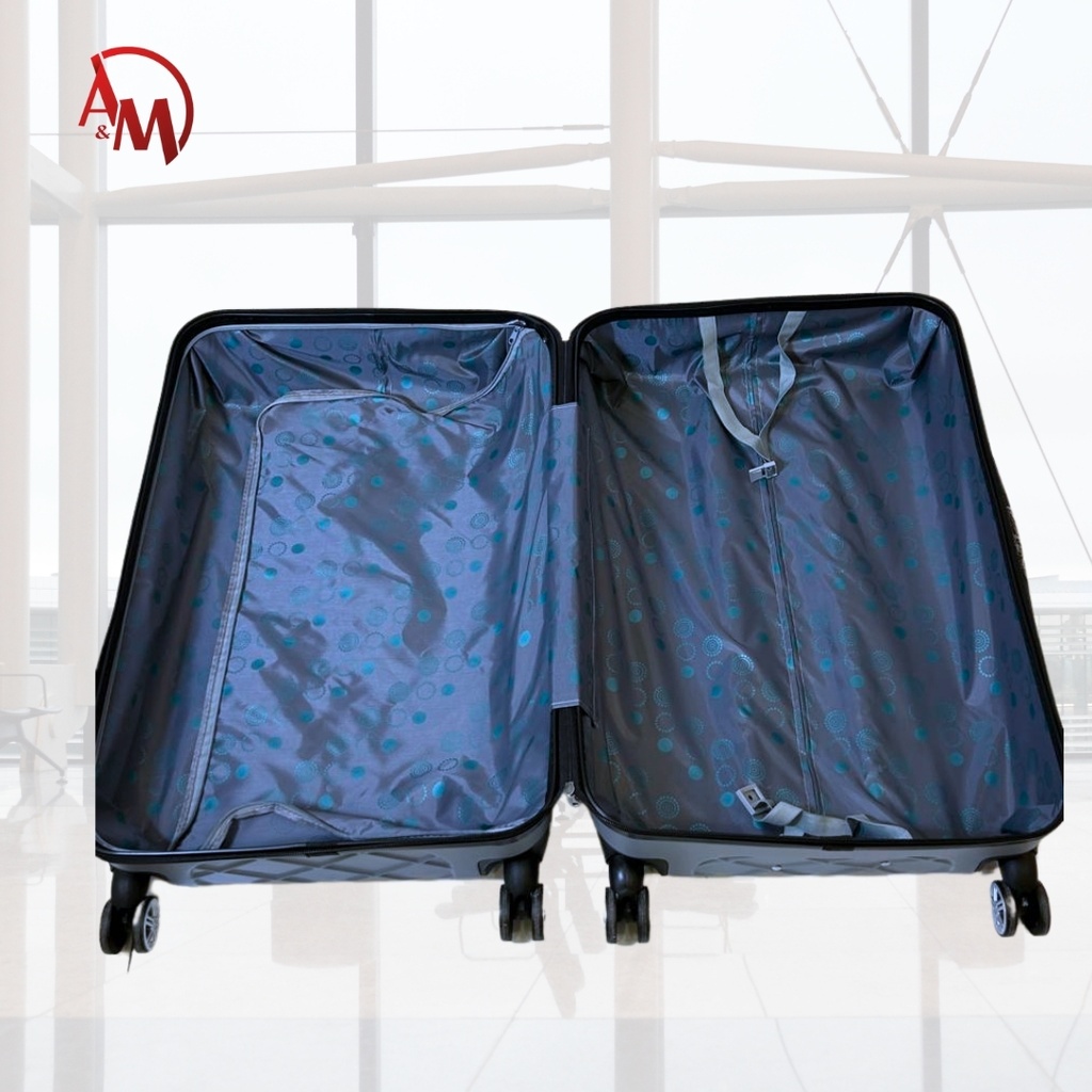 TRAVEL BAG SINGLE ZIPPER MEDIUM " ICE BLUE "/حقيبة سفر سحاب مفرد حجم متوسطة"  (لون الازرق الجليدي) "