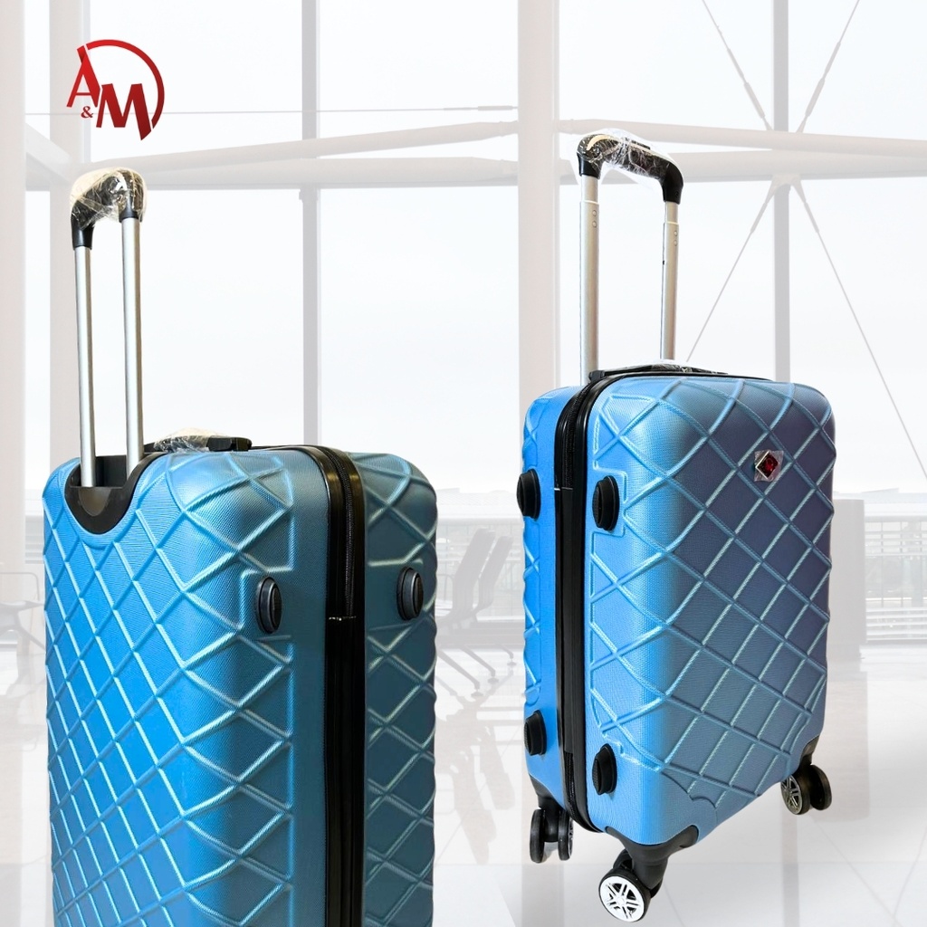 TRAVEL BAG SINGLE ZIPPER SMALL "ICE BLUE "/حقيبة سفر بسحاب واحد صغيرة  (لون الازرق الجليدي)"