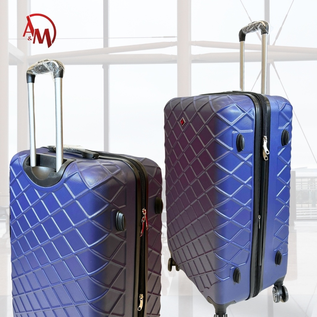 TRAVEL BAG DOUBLE ZIPPER LARGE "NAVY BLUE "/حقيبة سفر بسحاب مزدوج كبيرة "لون البحري"