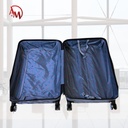 TRAVEL BAG DOUBLE ZIPPER MEDIUM "NAVY BLUE "/حقيبة سفر متوسطة بسحاب مزدوج "لون البحري"