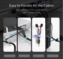 Cable Organizer Ties 20pcs/ربطات تنظيم الكابلات 20 قطعة