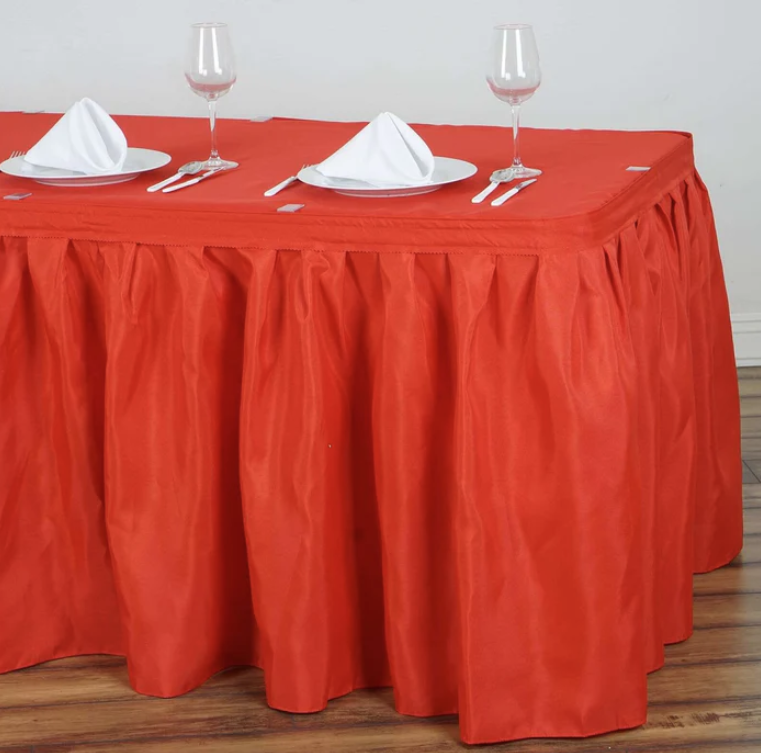 Satin table dress
Table Skirt
180*74+74 RED
