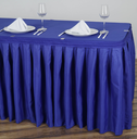 Satin Table Cover 180x74x74 BLUE /غطاء طاولة حرير ازرق 