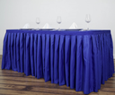 Satin Table Cover 180x74x74 BLUE /غطاء طاولة حرير ازرق 