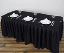 Satin table dress
Table Skirt
180*74+74 BLACK 
