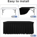 Table Cover Black /  غطاء مفرش الطاولة الاسود